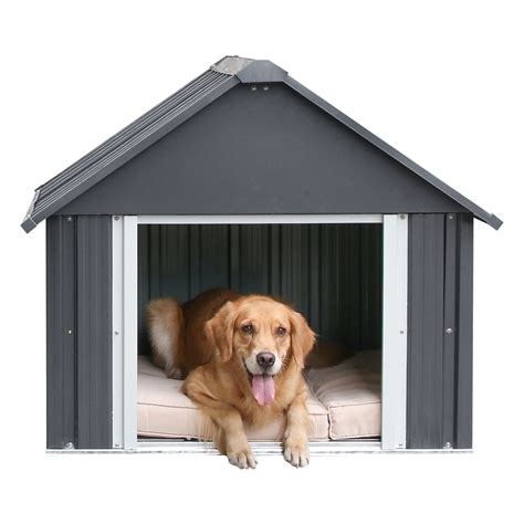 metal dog house reviews|heavy duty insulated dog houses.